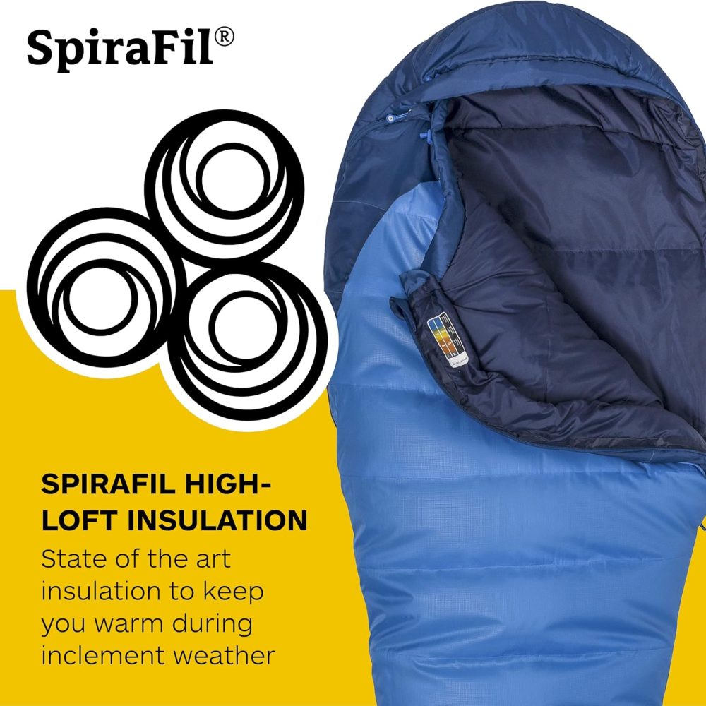 Marmot Men's Trestles 15° Sleeping Bag | Insulated, Water-Resistant, Left-Zip, Cobalt Blue/Blue Night, Long - Image 3